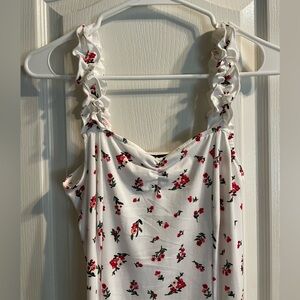 White Floral mini Dress